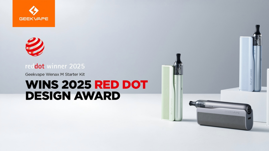 Geekvape Wenax M Starter Kit Wins Prestigious 2025 Red Dot Design Award